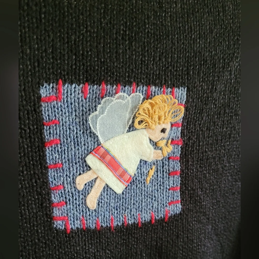 Vtg Northern Isles Ramie Blend Rolled Hem Pullover Christmas Sweater, Women's XL - Picture 7 of 12